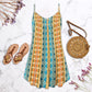 Native Fresh Summer Pattern – Women's Summer Sleeveless V-Neck Camisole Dress