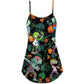Halloween Zombie Tropical Pumpkin Scary – Women's Summer Sleeveless V-Neck Camisole Dress