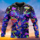 Neon Mushroom Galaxy Art - 3D Hoodie