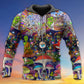 Hippie Mushroom Alien Colorful Art – 3D Hoodie