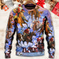 Christmas Santa And Horse Merry Xmas – Sweater - Ugly Christmas Sweater