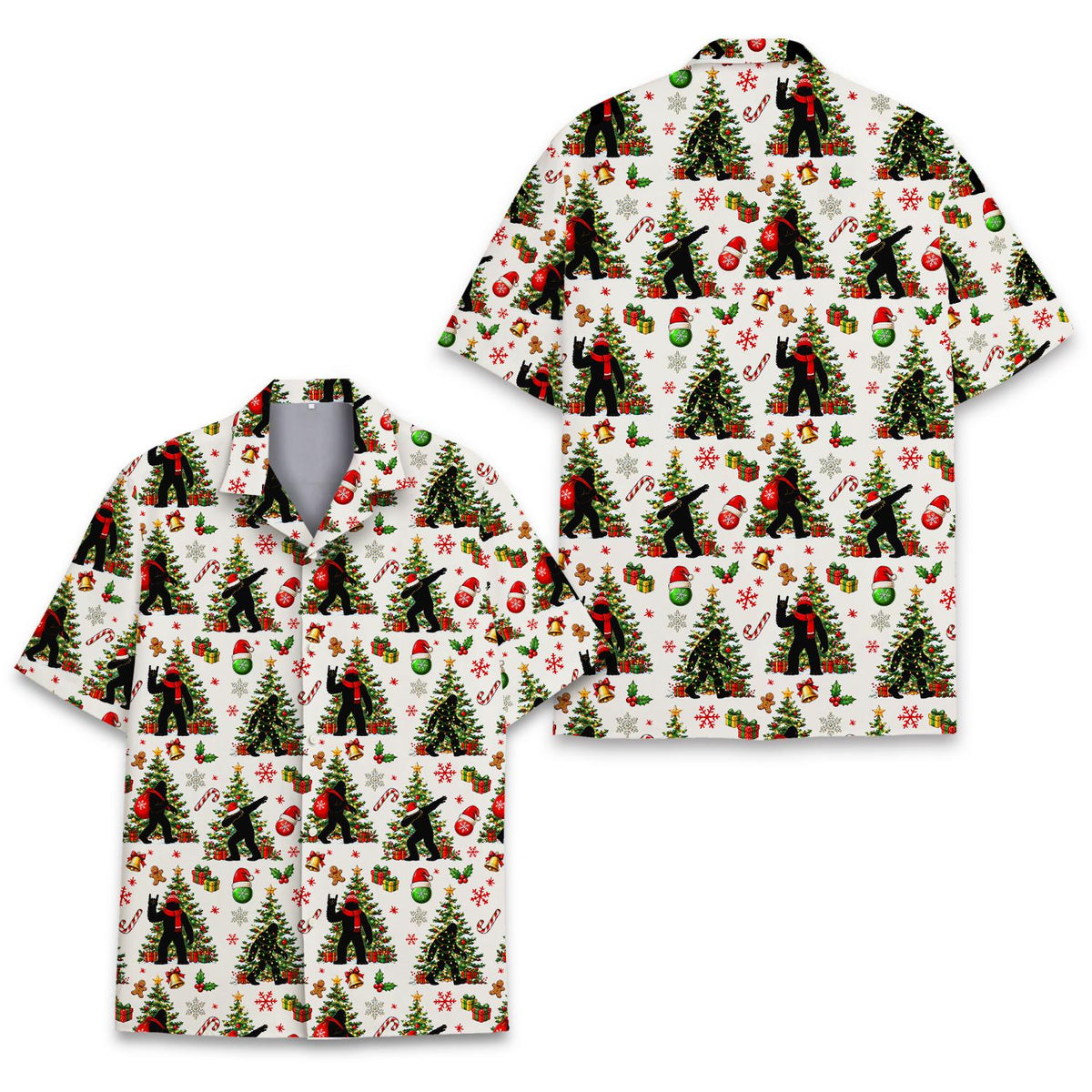 Floral Bigfoot Sasquatch Summer Beach – Hawaiian Shirt