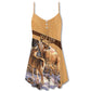 Deer Buck And Doe Nature Quote – Women's Summer Sleeveless V-Neck Camisole Dress