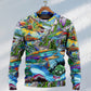 Hippie Colorful Shark Peace Art – Sweater - Ugly Christmas Sweater