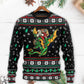 Christmas Santa With Fantasy Dragon – Sweater - Ugly Christmas Sweater