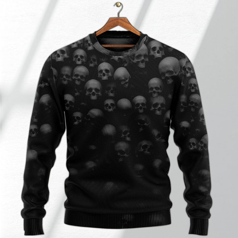 Skull Bold Rebel Attitude Art – Sweater - Ugly Christmas Sweater