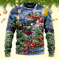 Christmas Gift Train Arrives At The Wharf – Sweater - Ugly Christmas Sweater