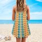 Native Fresh Summer Pattern – Women's Summer Sleeveless V-Neck Camisole Dress