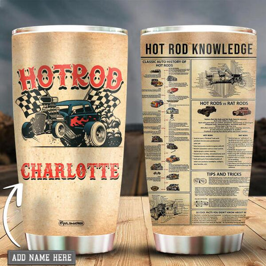 Hot Rod Tip And Trick Knowledge Personalized 20 Oz Tumbler