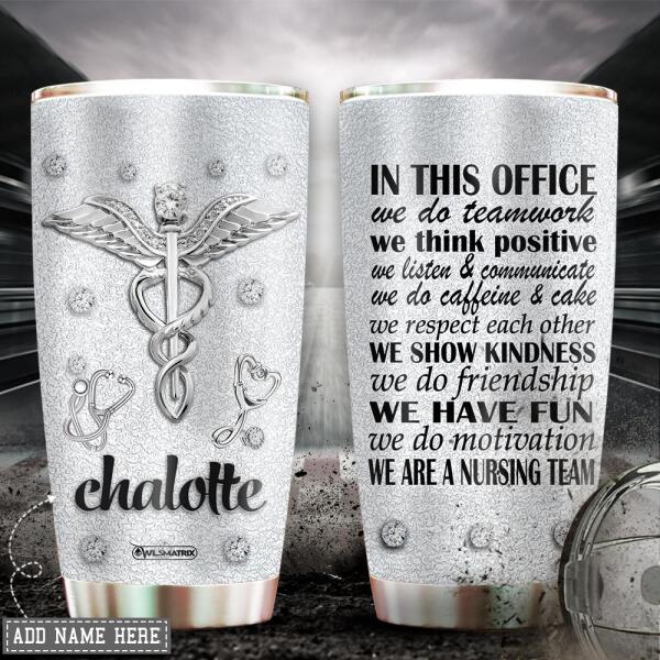 Nurse In This Office Personalized 20 Oz Tumbler