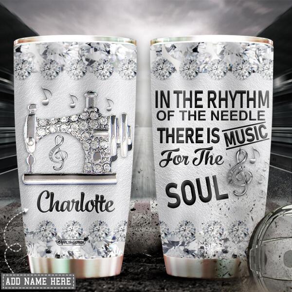 Sewing Love Music Soul Personalized 20 Oz Tumbler