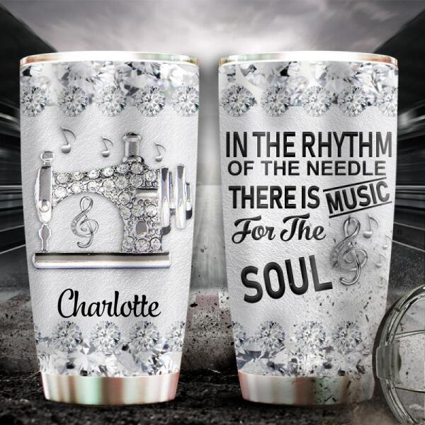 Sewing Love Music Soul Personalized 20 Oz Tumbler