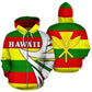 Hawaii Kanaka Flag Warrior Art - 3D Hoodie