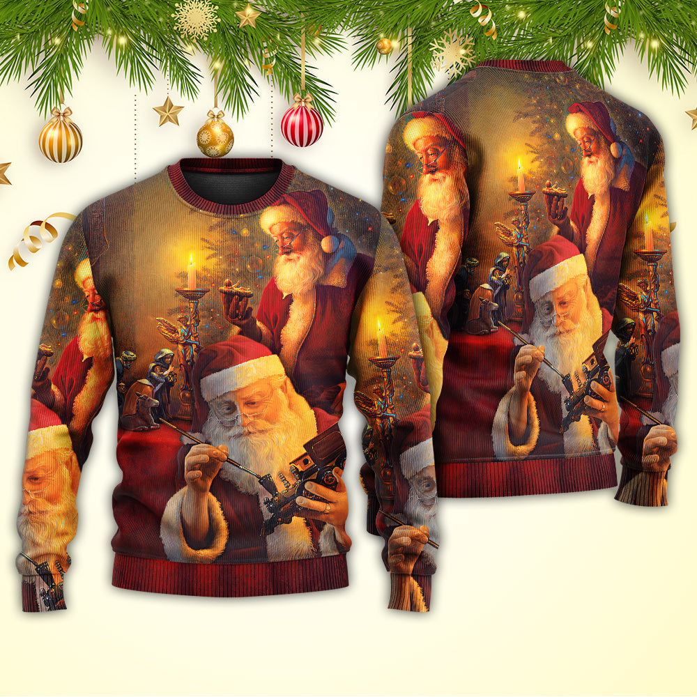 Christmas Santa Spirit Of Christmas Art – Sweater - Ugly Christmas Sweater