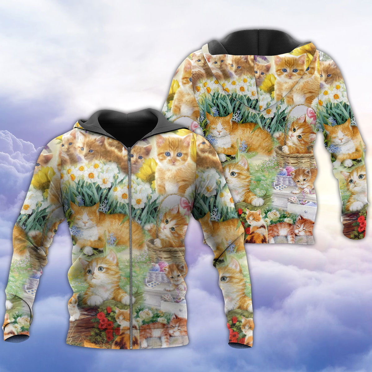 Cat Lover Artistic Style - 3D Hoodie