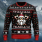 Viking Valhalla White And Red Style – Sweater - Ugly Christmas Sweater