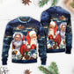 Christmas Santa Claus Snow Scene – Sweater - Ugly Christmas Sweater
