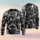 Skull Smoke Dark Fantasy Art – Sweater - Ugly Christmas Sweater