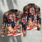 Cat Independence Day Fireworks Style – Sweater - Ugly Christmas Sweater