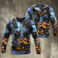 Halloween Black Cat Dark Night - 3D Hoodie
