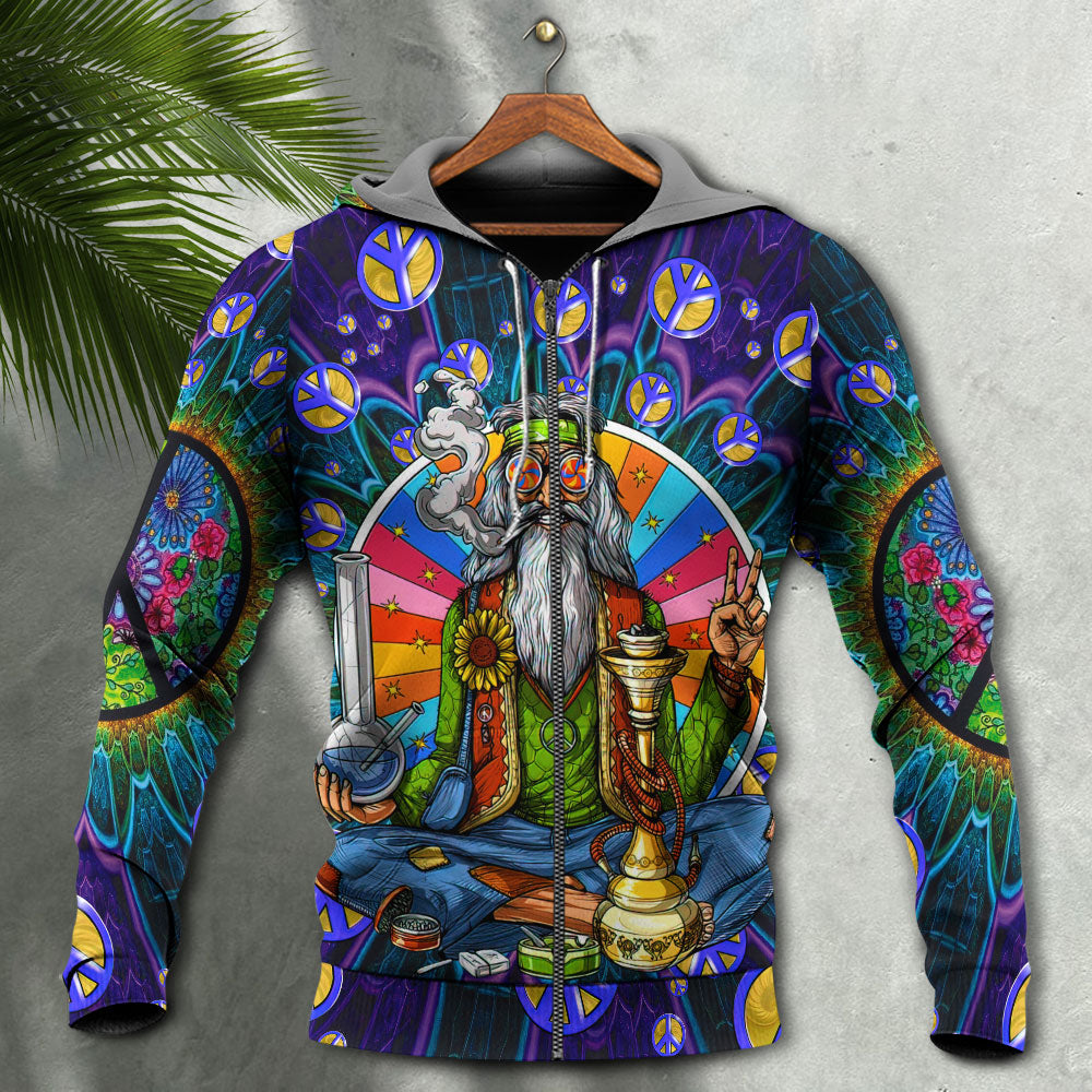 Hippie Peace Sign Vintage - 3D Hoodie