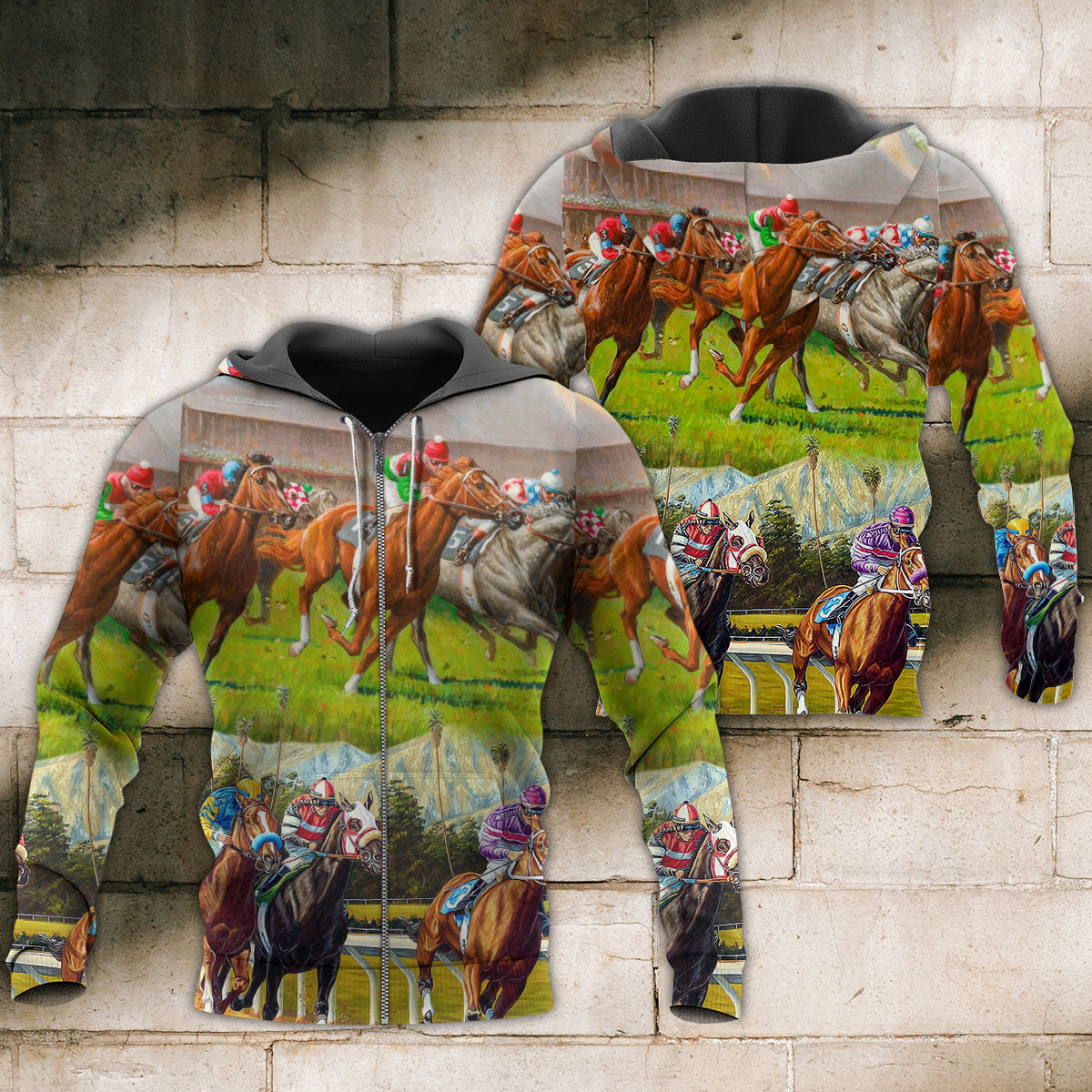 Horse Racing Dont Look Back - 3D Hoodie