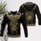 Viking Warrior Raven Yellow Symbol Style - Hoodie
