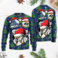 Christmas Skull Santa Hat Snow – Sweater - Ugly Christmas Sweater