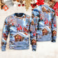 Christmas Santa And Gnome Merry Xmas – Sweater - Ugly Christmas Sweater