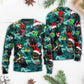 Christmas Black Cat Jolly Holiday Style – Sweater - Ugly Christmas Sweater