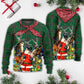 Christmas Santa Cowboy Green Style – Sweater - Ugly Christmas Sweater