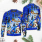 Christmas Snowman Chilling With Friends – Sweater - Ugly Christmas Sweater