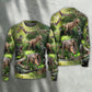 Dinosaur Forest Adventure Art – Sweater - Ugly Christmas Sweater