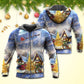 Santa Reindeer Snowman Family - 3D Hoodie