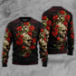 Skull And Roses Artistic Style – Sweater - Ugly Christmas Sweater