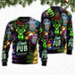 Christmas Beer Neon Art Style – Sweater - Ugly Christmas Sweater