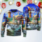 Lighthouse Christmas Santa Shine Like A Light – Sweater - Ugly Christmas Sweater