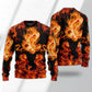 Dragon Fireball Fantasy Madness Art – Sweater - Ugly Christmas Sweater