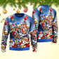 Christmas Funny Santa Holiday Cheer – Sweater - Ugly Christmas Sweater