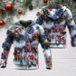 Christmas Cowboy Santa Family Love - 3D Hoodie