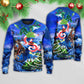 Christmas Santa Riding Fantasy Dragon – Sweater - Ugly Christmas Sweater