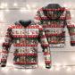 Christmas Santa And Snowman Happy Xmas - Hoodie