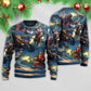 Christmas Santa Action Adventure Style – Sweater - Ugly Christmas Sweater