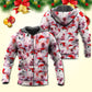 Funny Piggies Christmas Art - 3D Hoodie