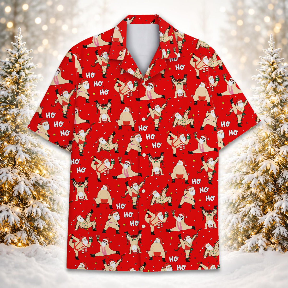 Funny Santa Ho Ho Ho Christmas Holiday 1 – Hawaiian Shirt