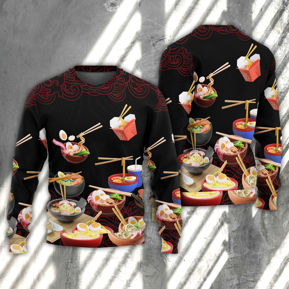 Ramen Fast Food Delicious Art – Sweater - Ugly Christmas Sweater