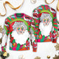 Christmas Colorful Santa Hippie Art – Sweater - Ugly Christmas Sweater