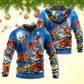 Christmas Dragon Family Love Light Art - Hoodie