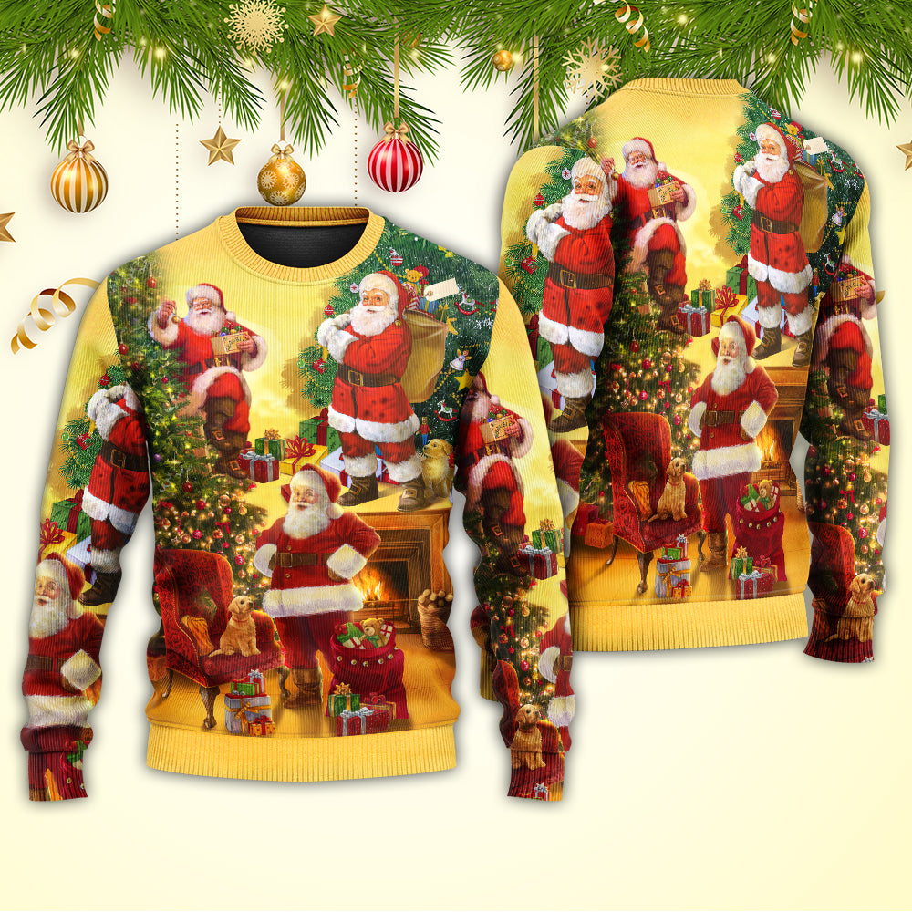 Christmas Santa Story Happy Xmas Art – Sweater - Ugly Christmas Sweater