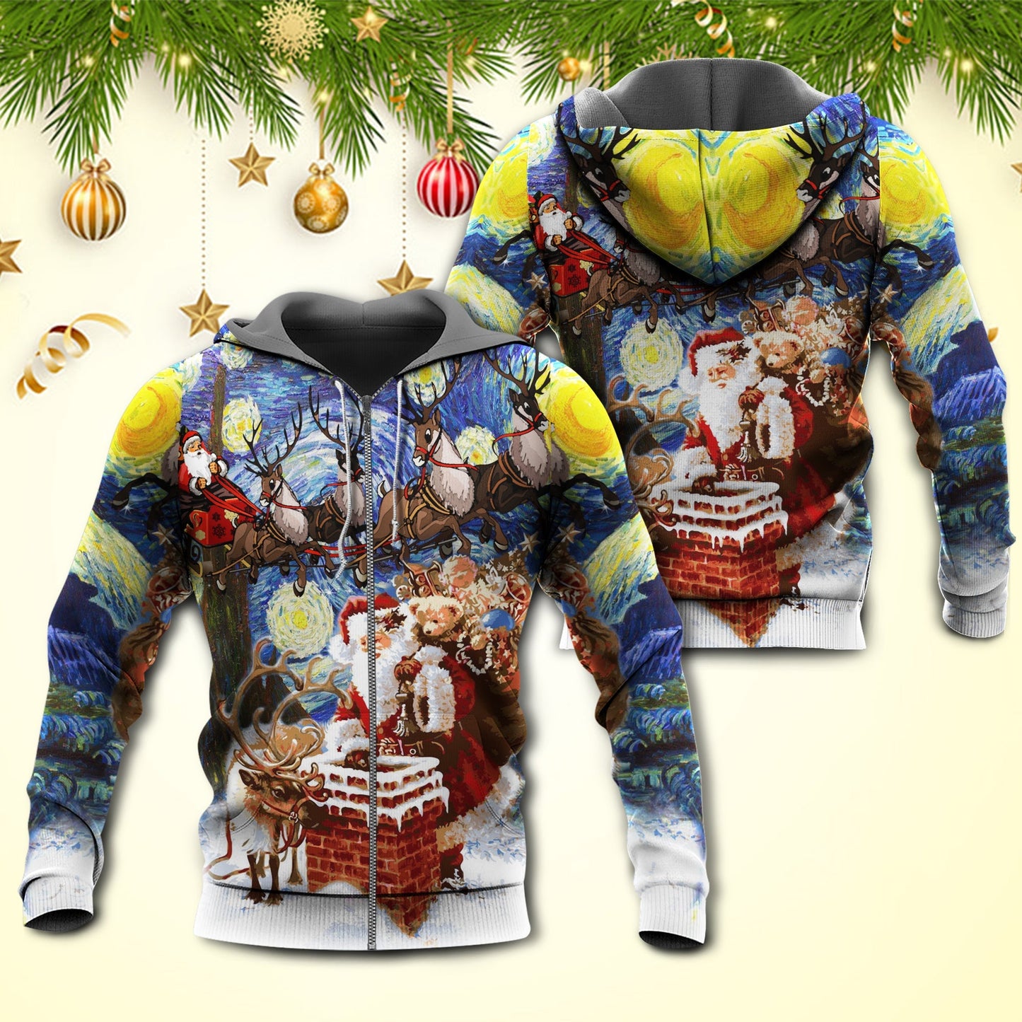 Christmas Holiday Coming Soon Quote Art – 3D Hoodie